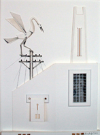 Mario Martin del Campo, Pájaro polizón Dibujo y relieve / papel 36.5 x 39 cm. 2013 