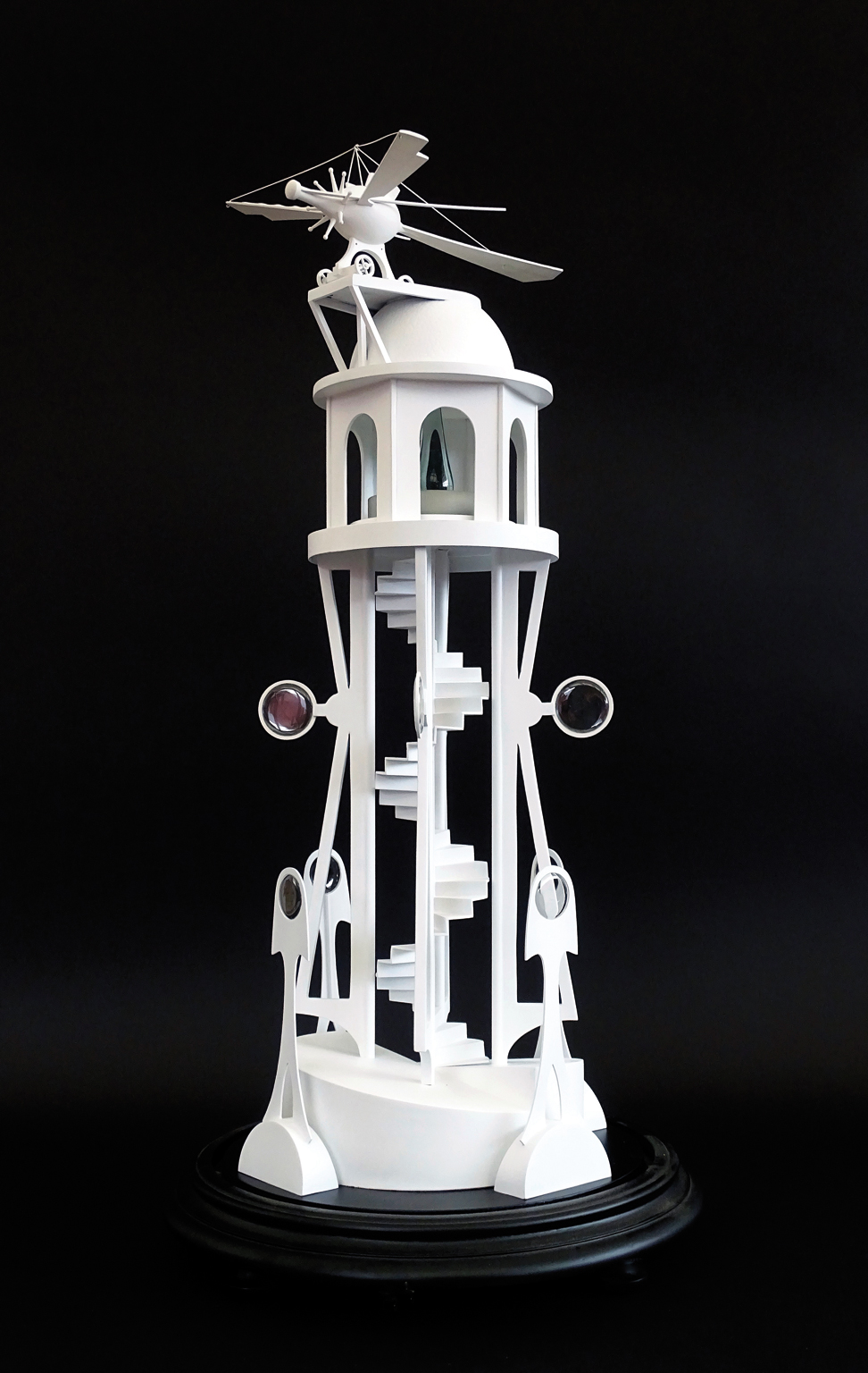 Mario Martin del Campo Torre de Babel Técnica mixta  99 cm. x 40 diam. 2014 